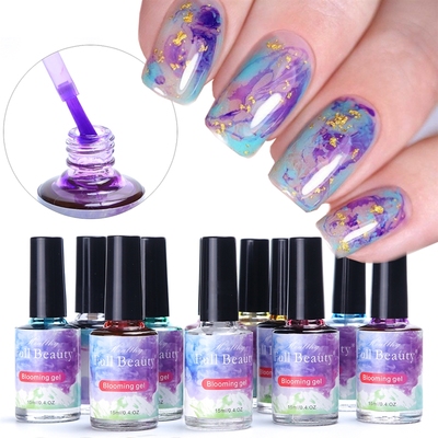 15ml Gradient Nail Polish Watercolor Ink Blooming Gel Smoke