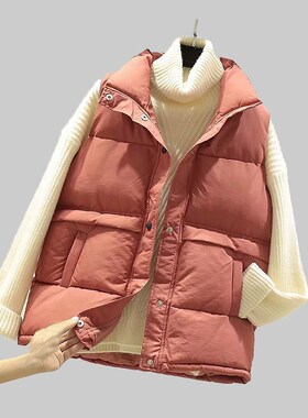 2021 Women Sleeveless Vest Winter Warm Plus Size 2XL Down Co