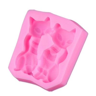 Lovely fox Animal Baking Fondant Cake Silicone Mold Chocolat