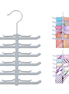 *Clothes Hanger Organizer Tie Scarf Scarves Hanger Drying Ra