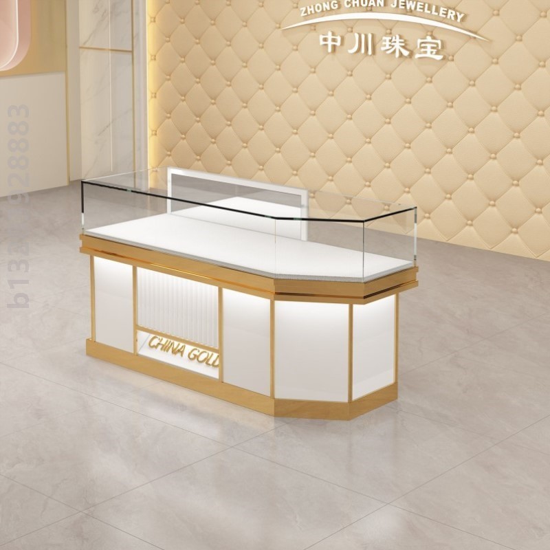 珠宝柜珠宝首饰展示柜手表黄金银饰品眼镜博物馆产品玻璃柜台定制