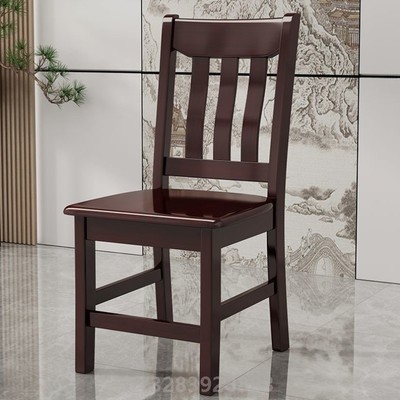 实木餐椅家用简约现代中式桌椅靠背椅凳子餐厅饭店餐桌椅木头椅子