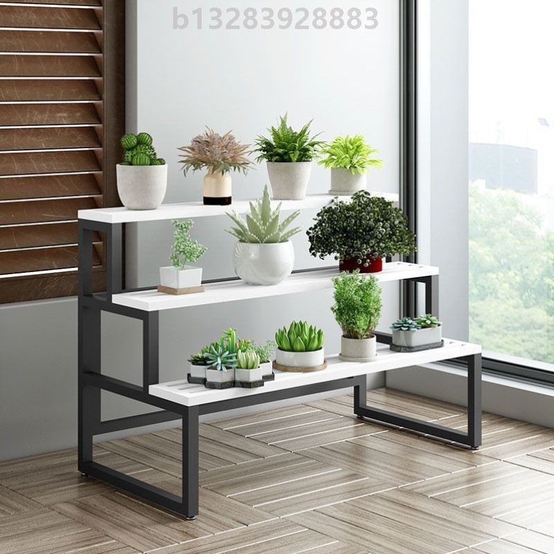 阳台花架子落地式多层阶梯式室内外铁艺防水防锈置物多肉绿萝花架