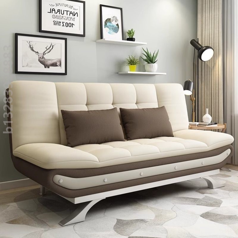 布艺多功能沙发床可折叠双人两用床经济型出租房小户型网红小沙发