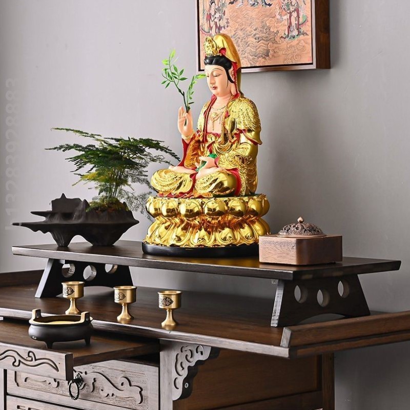 佛像供奉台底座财神爷摆放架神台佛台柜家用供佛神位座台加高供桌