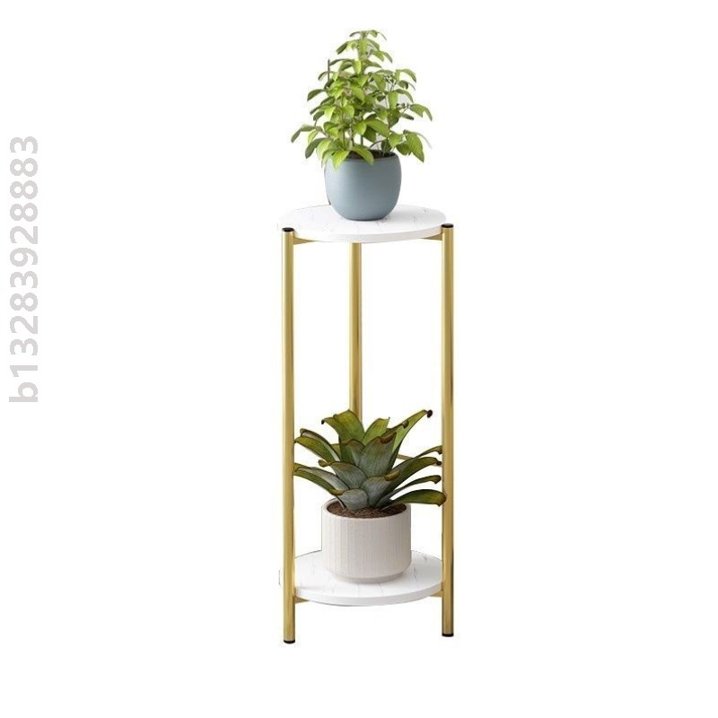 铁艺花架子北欧客厅花盆架阳台多肉落地式绿萝花架室内花几置物架