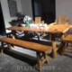老榆木门板桌实木桌复古做旧木板茶桌餐桌复古民宿吧台户外桌椅