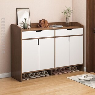 鞋柜门口家用楼道入户门玄关柜一体阳台收纳出租屋新款封闭式鞋架