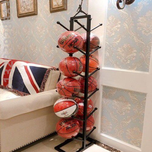 篮球收纳架家用室内篮球架铁艺篮球展示架整理架收纳架清仓