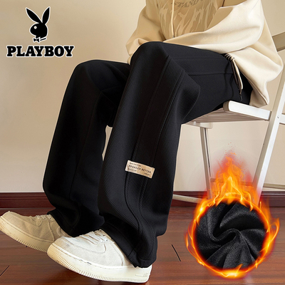 花花公子秋冬季新款卫裤男士运动