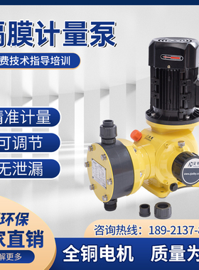 艾顿GM机械隔膜计量泵JXM耐酸碱耐腐蚀PAM/PAC可调节电动加药泵