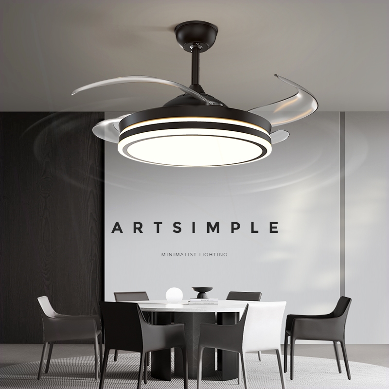 隐形风扇灯吊扇灯客厅餐厅卧室家