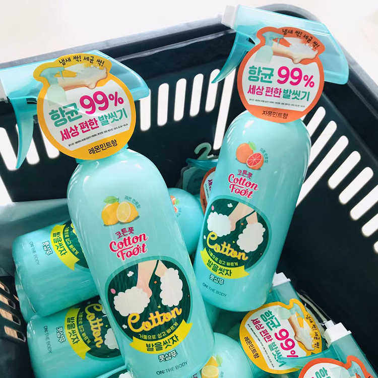 姜妍同款韩国ON THE BODY安宝笛洗脚喷雾cottonfoot足部护理抑菌