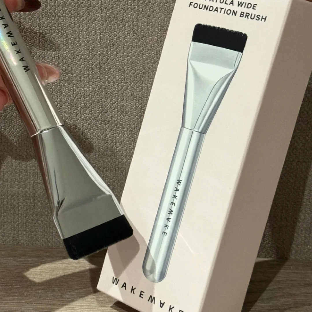 韩国wakemake粉底刷一字型粉底刷扁头化妆刷平头无痕清透正品旅行