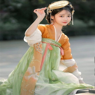 汉服女唐制中国风正品原创夏季清新淡雅古风学生春季齐胸襦裙薄款