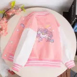 Детская толстовка бейсбольная куртка для девочек капюшона кардига
