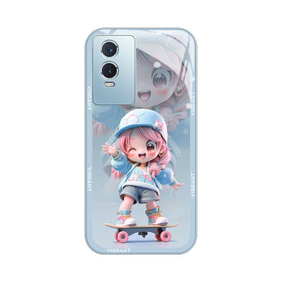 vivoy76s系列玻璃手机壳高级感