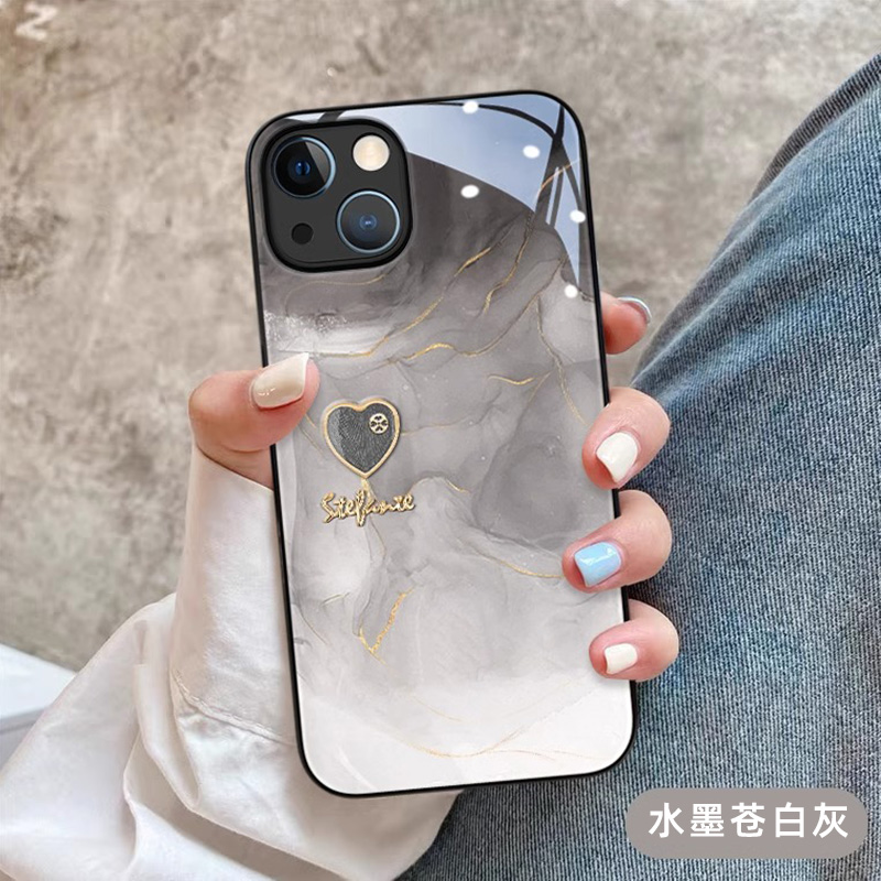 水墨爱心oppoa系列玻璃壳女款潮