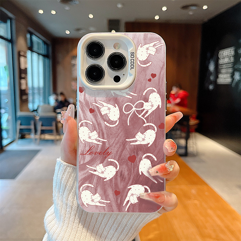 慵懒猫咪iqooneo系列彩银壳女款