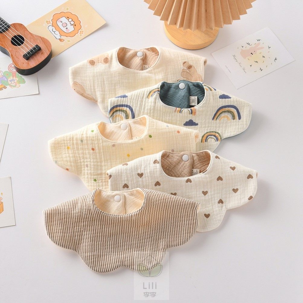 韩版婴儿棉口水巾儿童防水围嘴新生男宝宝可旋转围兜春夏0-2岁,婴童用品,口水巾,淘宝优惠券,粉丝福利购,淘宝优惠卷