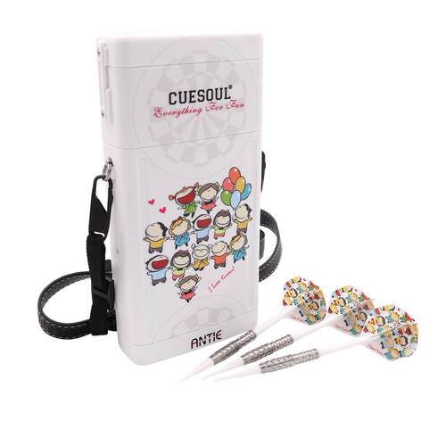 CUESOUL/Q獣15克AK5镖翼套装创意图镖盒案比赛级俱乐部钨钢飞镖
