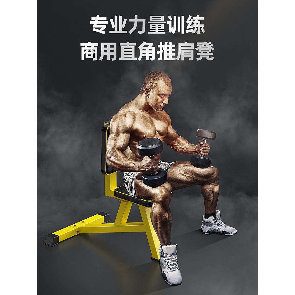 DONIUZ逗牛士哑铃推肩凳专业健身直角凳训练椅子阿诺德推举三脚凳