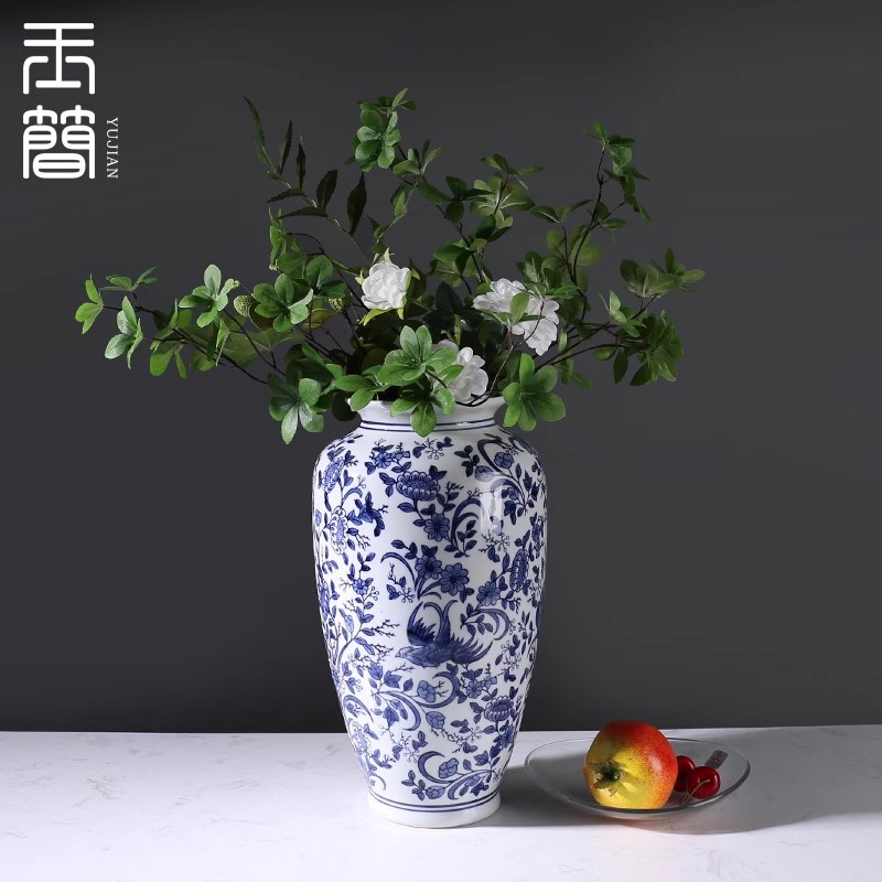 青花瓷花瓶客厅桌面插花摆件