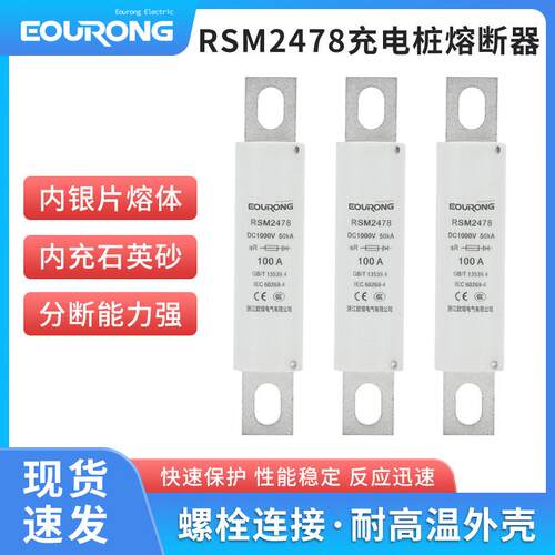 DC1000V充电桩熔断器RSM2478汽车熔断器RS309FWH100AHEV100A