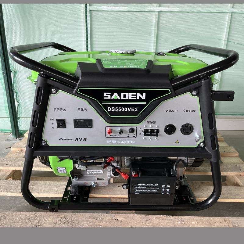 上海萨登5000瓦三相开架汽油发电机DS5500VE3