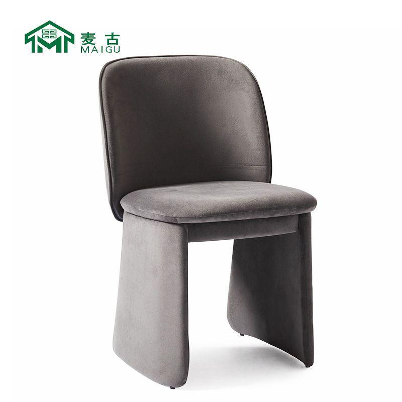 麦古欧式现代设计师异形布棉日常休息沙发椅复古客厅卧室靠背扶手