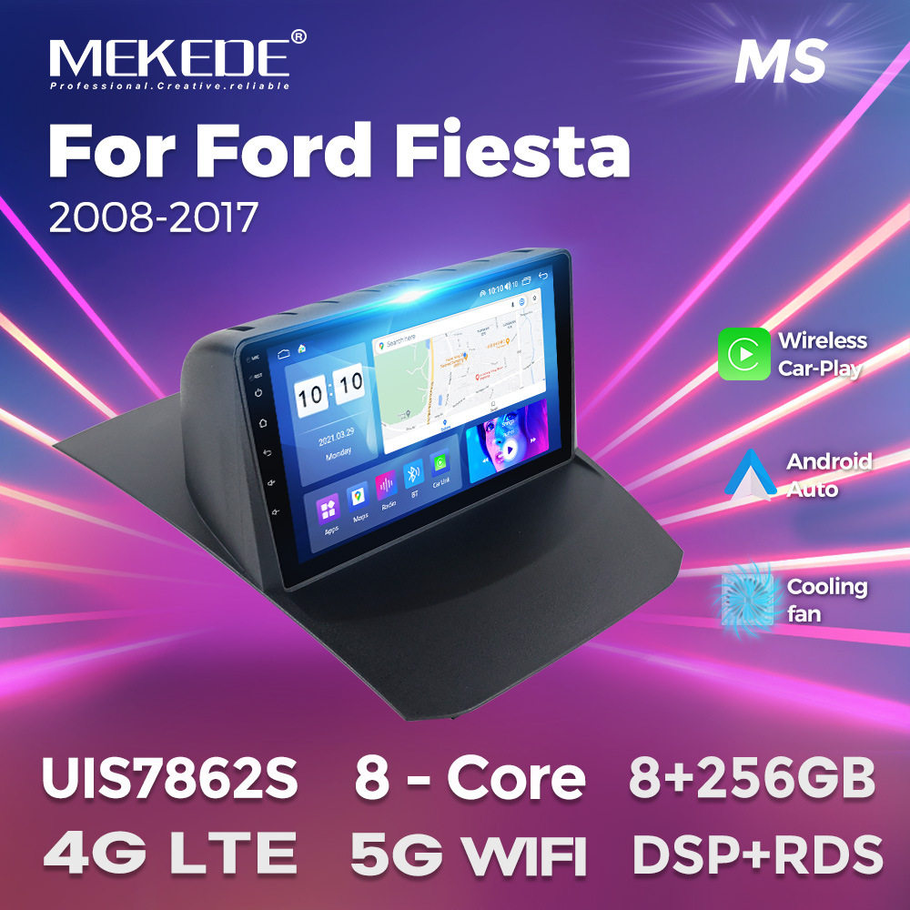 适用于08-17款福特嘉年华Fiesta 安卓车载中控导航仪无线carplay