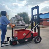 电动叉车四轮站驾式 小型升降叉车1吨1.5电瓶液压搬运堆高车