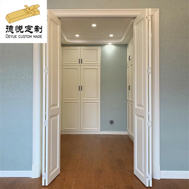 可订实木折叠门卧室推拉移门过道折叠隔断门