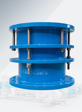 DN1200双法兰伸缩器B2F限位伸缩节PN40不锈钢螺栓VSSJA-2图集标