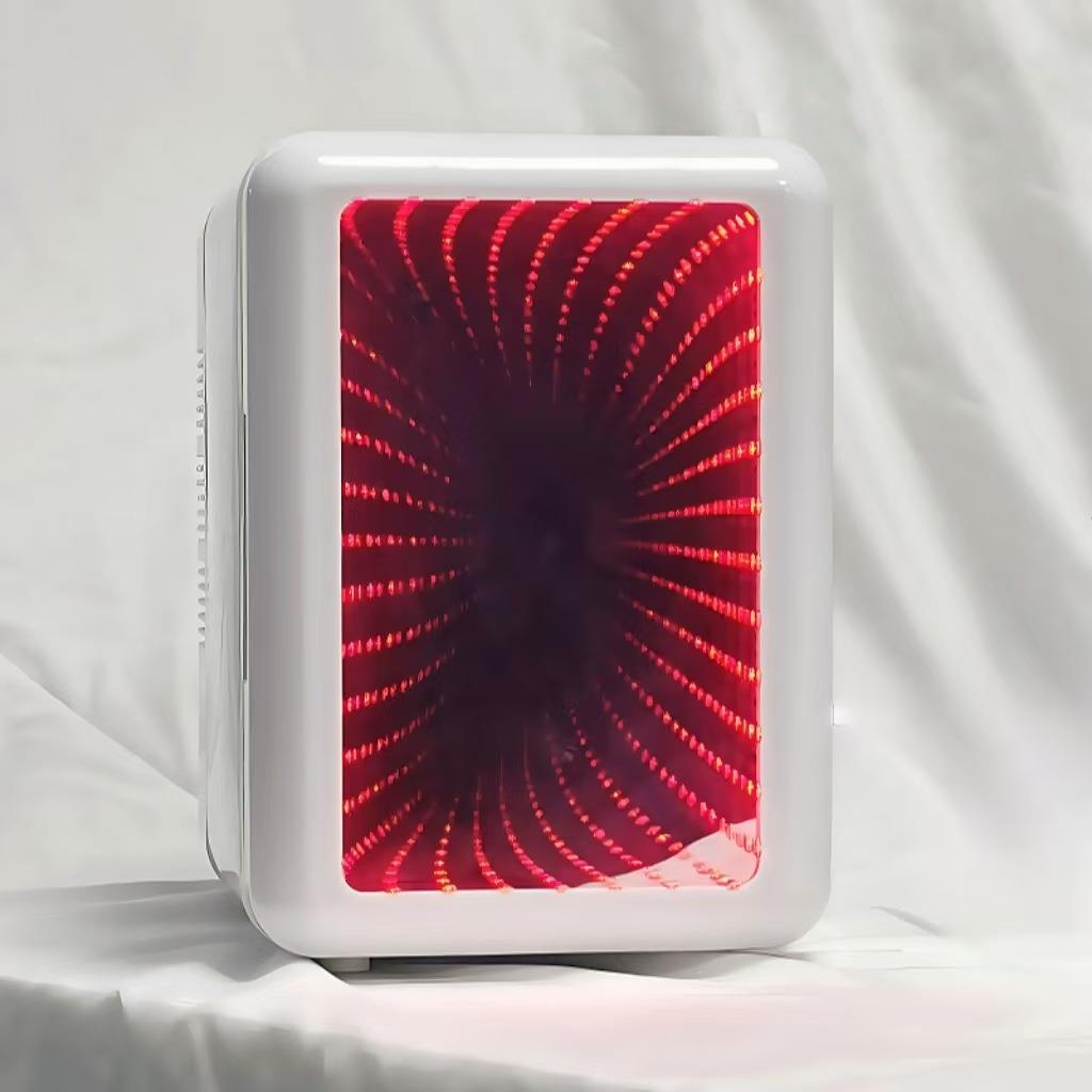 4L千层镜炫彩冰箱美妆电竞房车载迷你冰箱车家两用欧美东南亚爆款