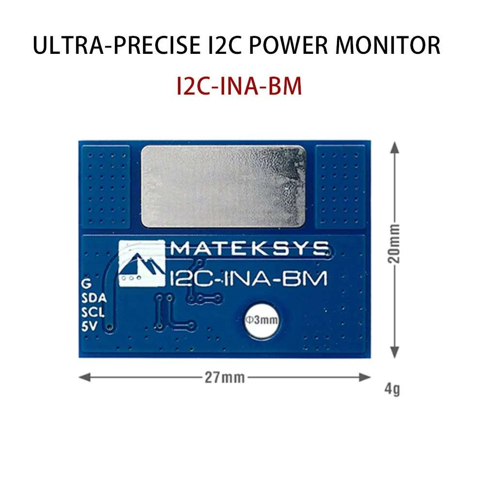MATEK ULTRA-PRECISE I2C POWER MONITOR I2C-INA-BM 功率监测器