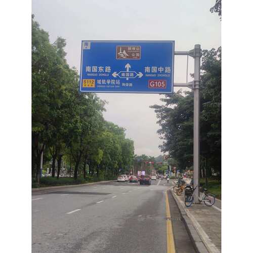 道路交通安全标志杆热镀锌双悬臂杆交通指示牌F杆双悬臂生产