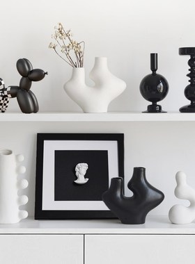 速发高级装软装酒柜摆件高奢轻档客厅电视餐边橱柜小众艺术感饰品