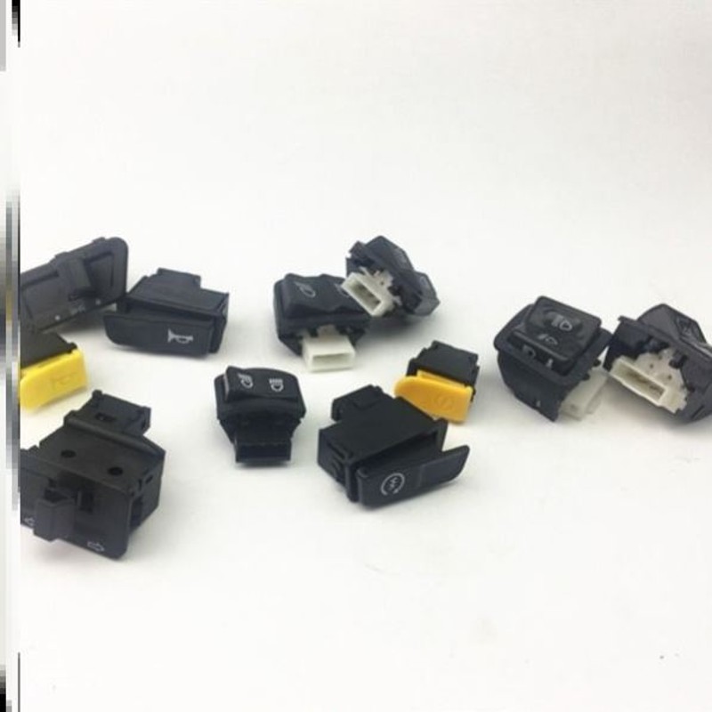 速发电动车远近光转关开向灯变光启动大灯功关摩托车踏板开能按钮