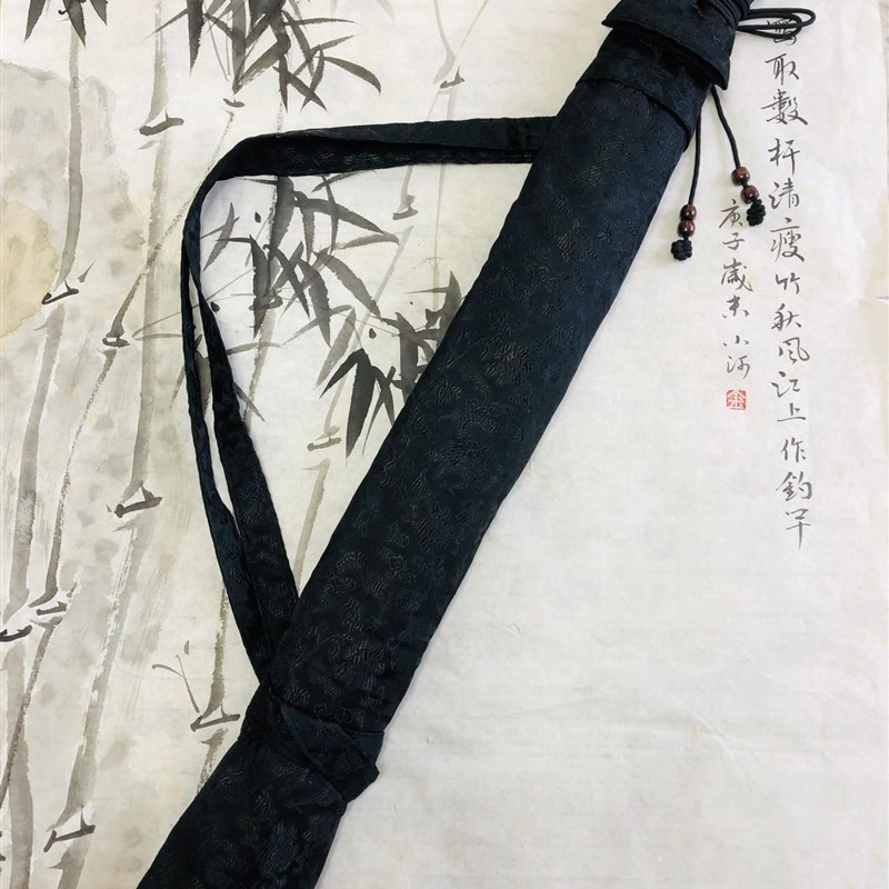 速发私人黑色织锦缎玄语龙云多支装多支装箫袋尺八袋南箫袋有袋