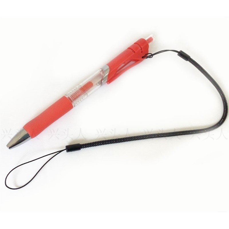 速发防柜笔固定器办公桌固定笔带线笔台笔字定签固笔桌面丢台笔座