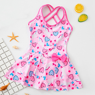 Uor Girls PiecewS iuit 速发Cute krds Swimwi