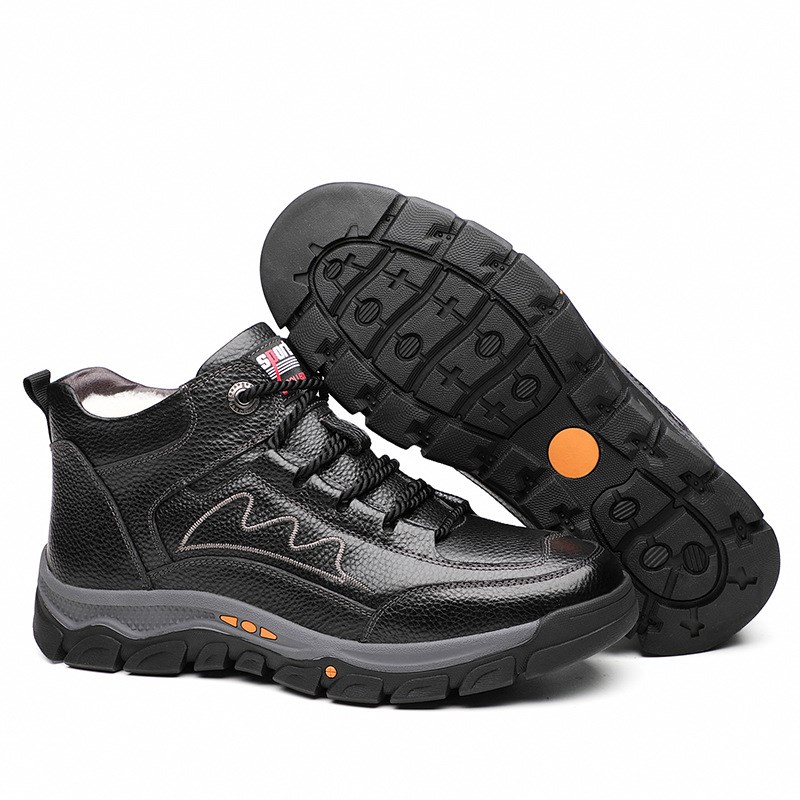 速发棉保男帮冬季鞋暖加绒加厚一体休闲高士东北棉雪地靴