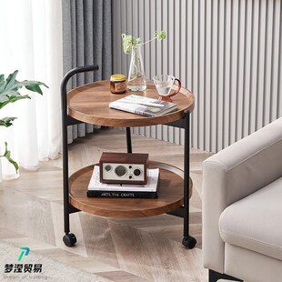 速发沙发边几动移可小置子客厅台小圆桌茶几家用卧室床头桌物桌角