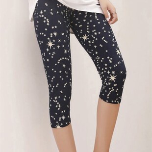 速发Worut LeggigsPMujer Prit Capris  o Wush Up High Wst