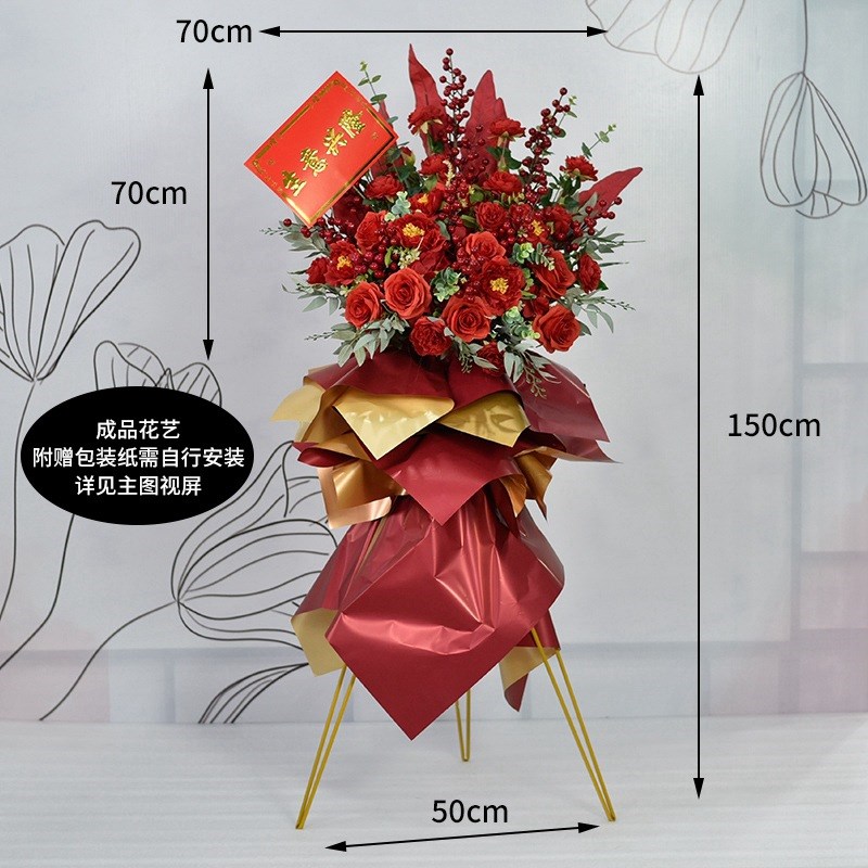 速发开业车篮花商场橱窗张展活动交车装饰花布置开花庆典花艺