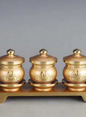 速发仙字供水杯纯品酒用供奉供杯供家杯净水杯茶杯堂口用铜摆件