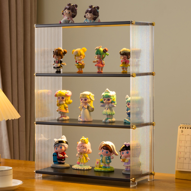 速发展示盒收纳展示架泡泡玛置积木亚克力架物特展示柜子