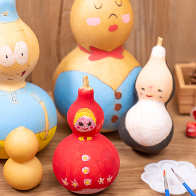 速发葫芦美术涂鸦儿童创意绘画材料手工制作小孩子玩具幼儿园