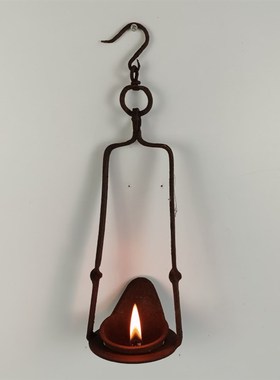 速发件油灯宫灯铁灯提灯挂灯老物件摆老道俗复古怀旧收藏影视摄影